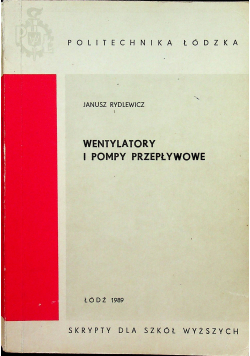 Wentylatory i pompy przepływowe