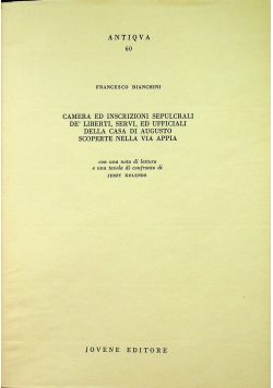 Camera ed inscerizioni sepulcrali de liberti