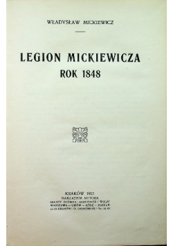 Legion Mickiewicza 1921 r.
