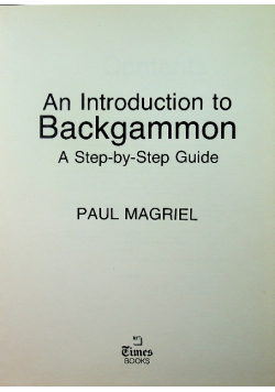 An introduction to backgammon