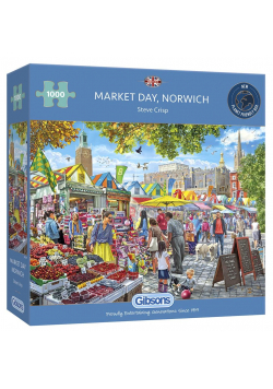 Puzzle 1000 Dzień targowy w Norwich/Norfolk/Anglia