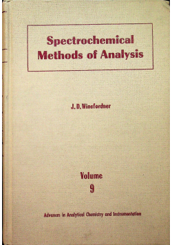 Spectrochemical methods of analysis