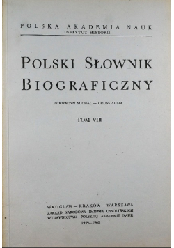 Polski Słownik Biograficzny Tom VIII Reprint