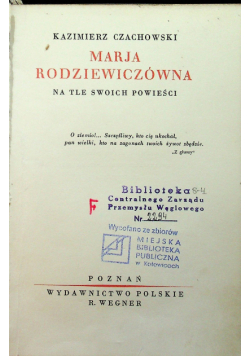 Marja Rodziewiczówna 1935r