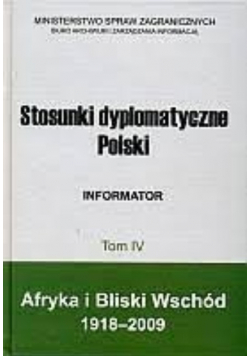 Stosunki dyplomatyczne polski tom IV