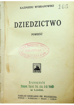 Dziedzictwo ok 1930 r