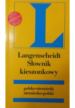 Langenscheidt Słownik kieszonkowy polsko-niemiecki niemiecko-polski