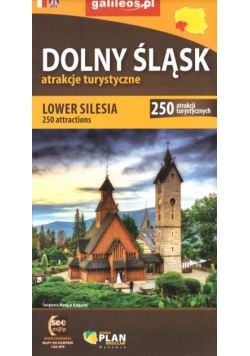 Mapa - Dolny Śląsk 250 atrakcji turystycznych