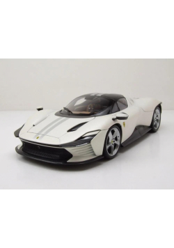 Ferrari Daytona SP3 white 1:18 BBURAGO