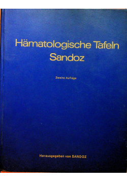 Hamatologische Tafeln Sandoz