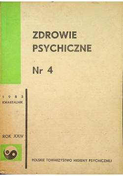 Zdrowie psychiczne nr 4