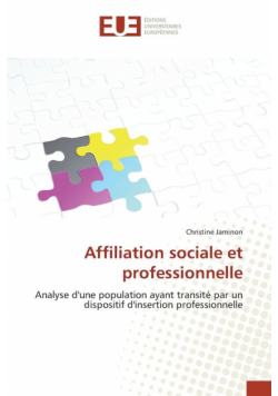 Affiliation sociale et professionnelle
