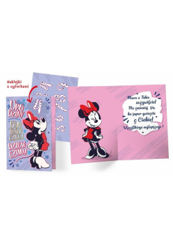 Karnet B6 DSK-020 Urodziny Myszka Minnie (w. cyf.)