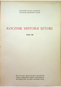 Rocznik Historii sztuki tom 7