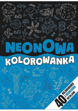 Neonowa kolorowanka niebieska