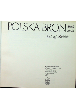 Polska broń Broń biała