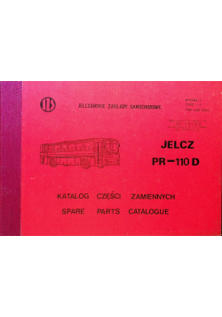 Jelcz PR 110 D Katalog Części Zamiennych