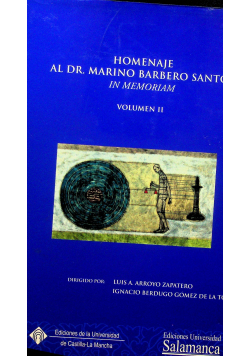 Homenaje al profesor Marino Barbero Santos II