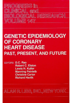 Genetic Epidemiology of Coronary heary disease past present and future