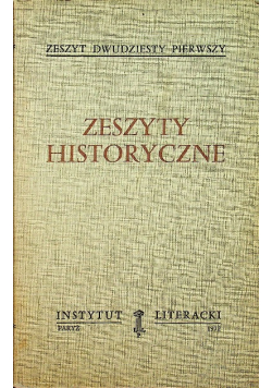 Zeszyty historyczne zeszyt 21