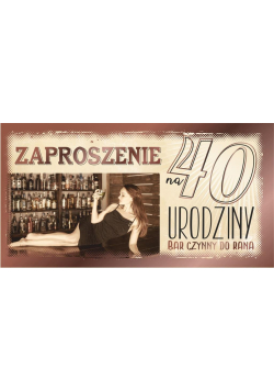 Zaproszenie Urodziny Z60