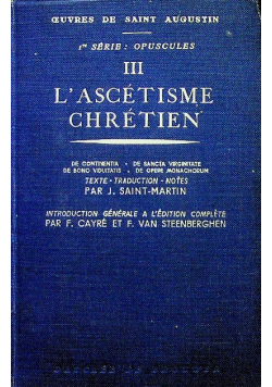 Lascetisme Chretien Tom III 1939 r.