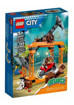 LEGO(R) CITY 60342 Wyzwanie kaskaderskie: atak rekin