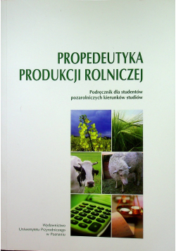 Propedeutyka produkcji rolniczej