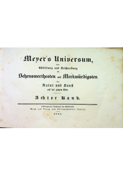 Meyer's universum 1841 r