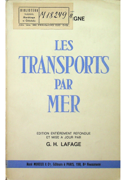 Les transports par mer