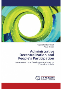Administrative Decentralization and People's Participation
