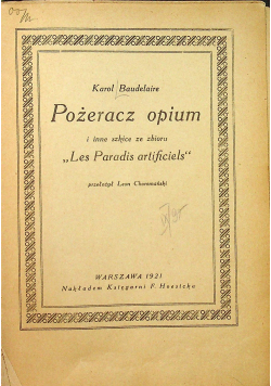 Pożeracz opium 1921r