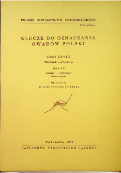 Klucze do oznaczania owadów Polski Część XXVIII Zeszyt 9 b