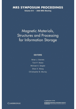 Magnetic Materials, Structures and Processing for Information Storage