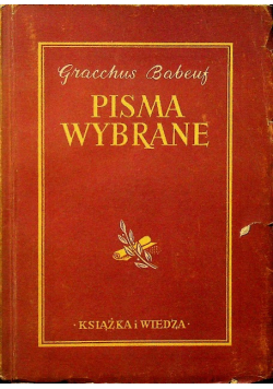 Babeuf Pisma wybrane
