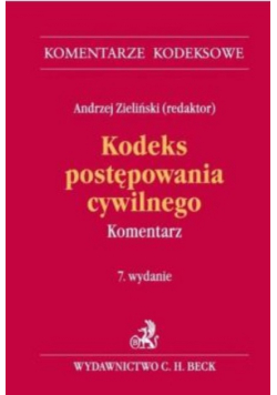 Kodeks postępowania cywilnego Komentarz
