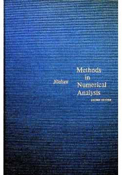 Methods in numerical analysis