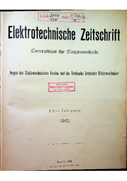 Elektrotechnische Zeitschrift 1901 r