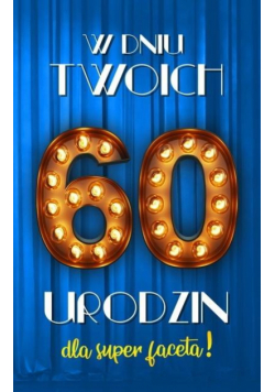 Karnet Urodziny 60 męskie 2K - 023