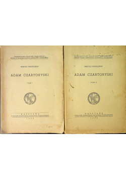 Adam Czartoryski tom 1 i 2 ok 1949 r.