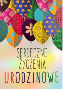 Kartka okolicznościowa UrodzinySilver LO25