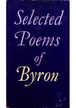 Selected poems of byron