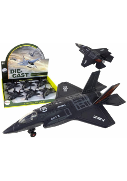 Samolot z napędem światło / dźwięk 1:72 czarny