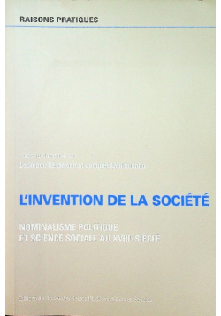 Linvention de la societe