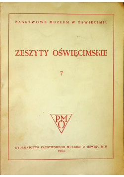 Zeszyty oświęcimskie 7