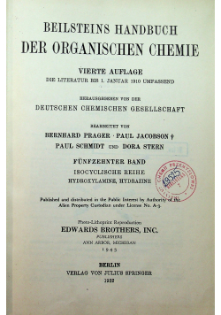 Beilsteins Handbuch der Organischen Chemie 1932 r