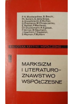 Marksizm i literaturoznawstwo współczesne