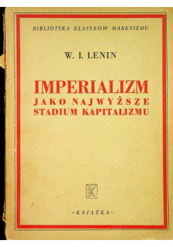 Imperializm jako najwyższe stadium kapitalizmu 1948 r.