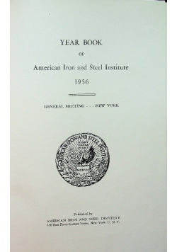 Year Book of American Iron and Steel Institute  1956