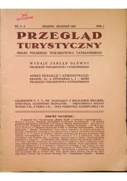 Przegląd turystyczny nr 3 4 1925 r.
